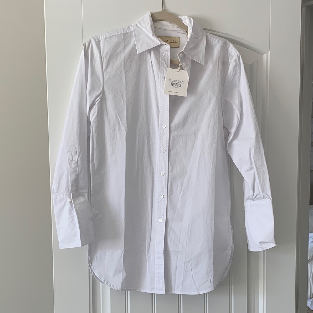 Classic White Donna button down NWT - image 1